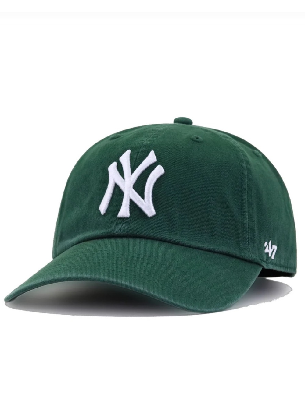 ‘47 Brand Dark Green Embroidered New York Yankees Clean Up Baseball Cap